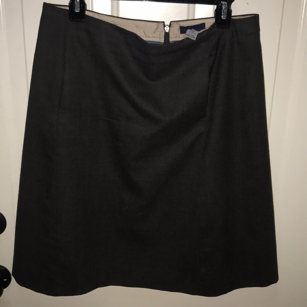Jcrew wool gray skirt
